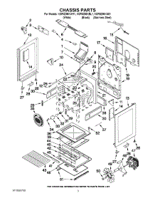 03 - Chassis Parts parts for Kitchenaid Range KGRS206XWH1 from AppliancePartsPros.com