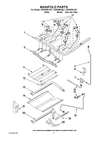 04 - Manifold Parts parts for Kitchenaid Range KGRS206XWH1 from AppliancePartsPros.com