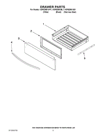 06 - Drawer Parts parts for Kitchenaid Range KGRS206XWH1 from AppliancePartsPros.com