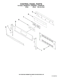 02 - Control Panel Parts parts for Kitchenaid Range KGRS206XSS1 from AppliancePartsPros.com