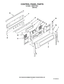02 - Control Panel Parts parts for Kitchenaid Range YKER507XSS01 from AppliancePartsPros.com