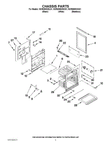 04 - Chassis Parts parts for Kitchenaid Range KGRS505XWH01 from AppliancePartsPros.com