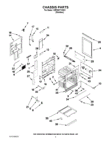 03 - Chassis Parts parts for Kitchenaid Range KERS507XSS01 from AppliancePartsPros.com
