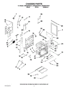 03 - Chassis Parts parts for Kitchenaid Range KERS505XBL01 from AppliancePartsPros.com