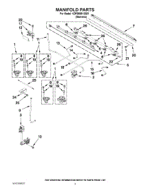 03 - Manifold Parts parts for Kitchenaid Range KDRS505XSS01 from AppliancePartsPros.com