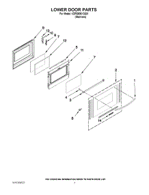 06 - Lower Door Parts parts for Kitchenaid Range KDRS505XSS01 from AppliancePartsPros.com