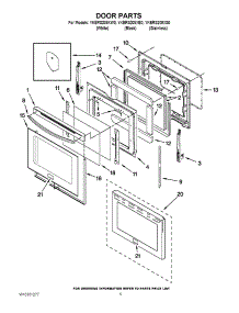 04 - Door Parts parts for Kitchenaid Range YKERS208XS0 from AppliancePartsPros.com