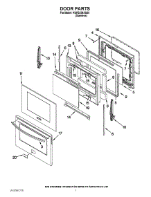 05 - Door Parts parts for Kitchenaid Range KGRS308XSS0 from AppliancePartsPros.com