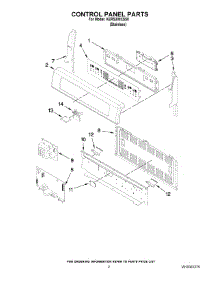 02 - Control Panel Parts parts for Kitchenaid Range KERS308XSS0 from AppliancePartsPros.com