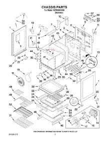 03 - Chassis Parts parts for Kitchenaid Range KERS308XSS0 from AppliancePartsPros.com