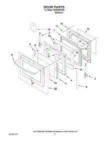 04 - Door Parts parts for Kitchenaid Range KERS308XSS0 from AppliancePartsPros.com