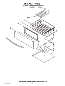 06 - Drawer Parts parts for Kitchenaid Range KGRS208XSS0 from AppliancePartsPros.com
