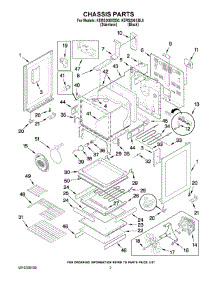 03 - Chassis Parts parts for Kitchenaid Range KERS208XSS0 from AppliancePartsPros.com