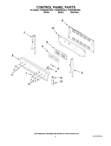 02 - Control Panel Parts parts for Kitchenaid Range YKERS206XSS0 from AppliancePartsPros.com