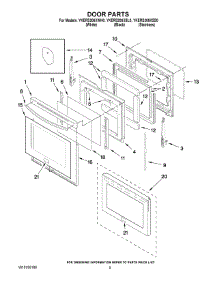 04 - Door Parts parts for Kitchenaid Range YKERS206XSS0 from AppliancePartsPros.com