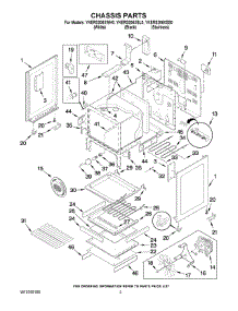 03 - Chassis Parts parts for Kitchenaid Range YKERS206XWH0 from AppliancePartsPros.com