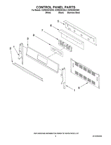 02 - Control Panel Parts parts for Kitchenaid Range KGRS206XSS0 from AppliancePartsPros.com