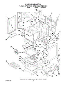 03 - Chassis Parts parts for Kitchenaid Range KERS206XWH0 from AppliancePartsPros.com