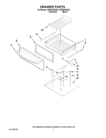 05 - Drawer Parts parts for Kitchenaid Range KERS208XSS0 from AppliancePartsPros.com