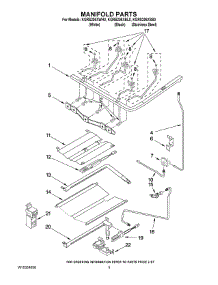 04 - Manifold Parts parts for Kitchenaid Range KGRS206XBL0 from AppliancePartsPros.com
