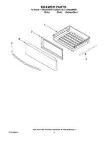 06 - Drawer Parts parts for Kitchenaid Range KGRS206XBL0 from AppliancePartsPros.com