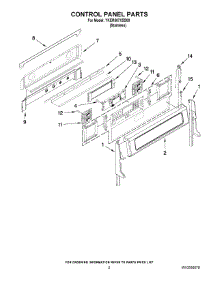 02 - Control Panel Parts parts for Kitchenaid Range YKER507XSS00 from AppliancePartsPros.com
