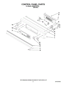 05 - Control Panel Parts parts for Kitchenaid Range KESS907XSP00 from AppliancePartsPros.com
