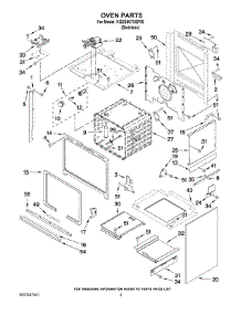 02 - Oven Parts parts for Kitchenaid Range KGSS907XSP00 from AppliancePartsPros.com