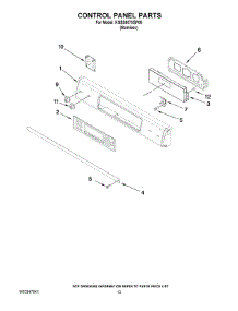 09 - Control Panel Parts parts for Kitchenaid Range KGSS907XSP00 from AppliancePartsPros.com