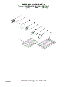 07 - Internal Oven Parts parts for Kitchenaid Range KGRS505XBL00 from AppliancePartsPros.com
