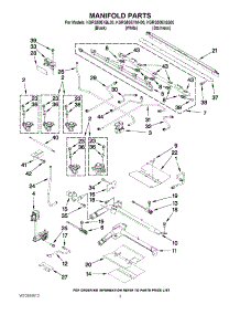 03 - Manifold Parts parts for Kitchenaid Range KGRS505XWH00 from AppliancePartsPros.com