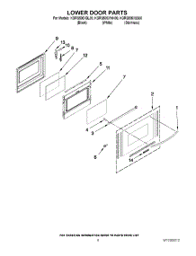 06 - Lower Door Parts parts for Kitchenaid Range KGRS505XSS00 from AppliancePartsPros.com