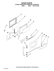 05 - Door Parts parts for Kitchenaid Range KGRS205TBL5 from AppliancePartsPros.com