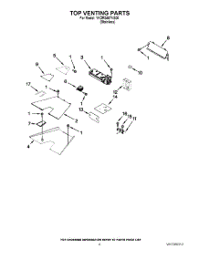 04 - Top Venting Parts parts for Whirlpool Range YKDRS467VS00 from AppliancePartsPros.com