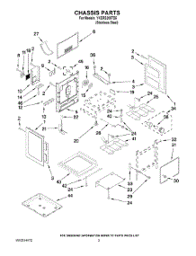 03 - Chassis Parts parts for Whirlpool Range YKERS205TS5 from AppliancePartsPros.com