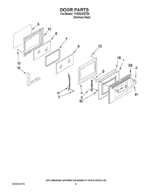 04 - Door Parts parts for Whirlpool Range YKERS205TS5 from AppliancePartsPros.com