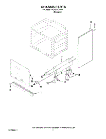 04 - Chassis Parts parts for Whirlpool Range YKDRS407VS00 from AppliancePartsPros.com