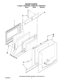 03 - Door Parts parts for Whirlpool Range YKERS807SS02 from AppliancePartsPros.com