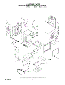 03 - Chassis Parts parts for Kitchenaid Range KGRS205TBL4 from AppliancePartsPros.com