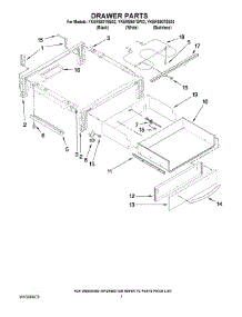 04 - Drawer Parts parts for Whirlpool Range YKERS807SB02 from AppliancePartsPros.com