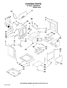 03 - Chassis Parts parts for Whirlpool Range YKERS205TS4 from AppliancePartsPros.com