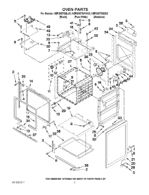 02 - Oven Parts parts for Kitchenaid Range KERS807SWW03 from AppliancePartsPros.com