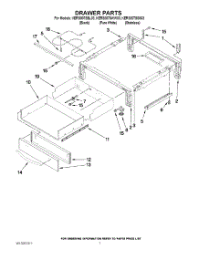 04 - Drawer Parts parts for Kitchenaid Range KERS807SWW03 from AppliancePartsPros.com