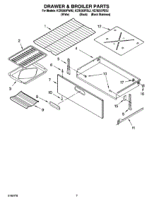 05 - Drawer & Broiler Parts, Optional Parts parts for Kitchenaid Range KERI203PBS2 from AppliancePartsPros.com