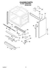 08 - Chassis Parts, Optional Parts parts for Whirlpool Range YKDRP407RS00 from AppliancePartsPros.com