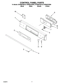08 - Control Panel Parts, Optional Parts (Not Included) parts for Kitchenaid Range KGRS807SBL00 from AppliancePartsPros.com