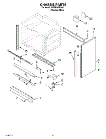 08 - Chassis Parts, Optional Parts parts for Whirlpool Range YKDRP467RS00 from AppliancePartsPros.com