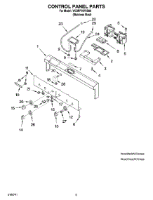 04 - Control Panel Parts parts for Whirlpool Range YKDRP767RS00 from AppliancePartsPros.com