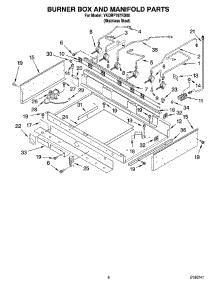 07 - Burner Box And Manifold Parts parts for Whirlpool Range YKDRP767RS00 from AppliancePartsPros.com