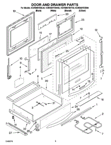 03 - Door And Drawer Parts parts for Kitchenaid Range KGRS807SBT00 from AppliancePartsPros.com